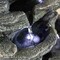 Gardenised Cascading Electric Powered 5-Tier Rock Water Fountain with LED Lights 18" QI004634 - alternate 6